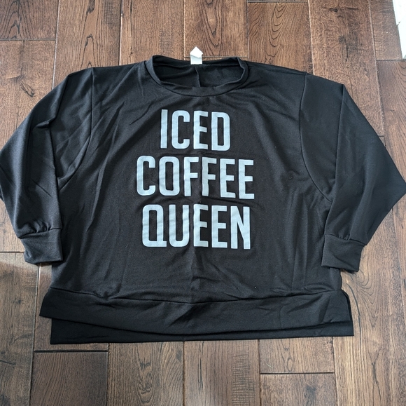 "Iced Coffee Queen" Sweatshirt - Picture 1 of 3